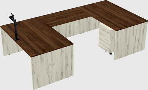 U-shaped desk