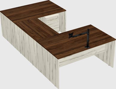 U-shaped desk
