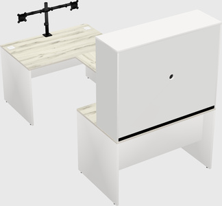 U-shaped desk