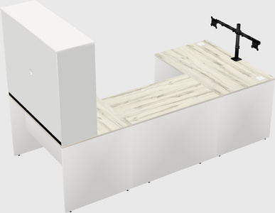 U-shaped desk
