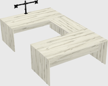 U-shaped desk