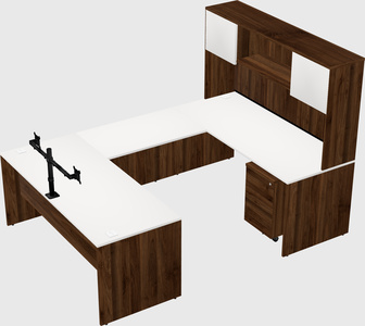 U-shaped desk