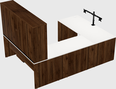 U-shaped desk