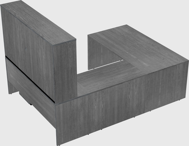 U-shaped desk