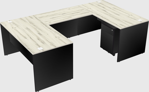 U-shaped desk