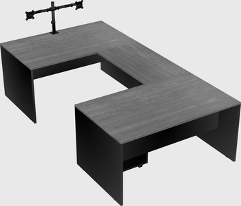 U-shaped desk