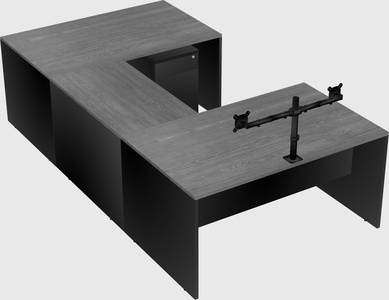 U-shaped desk