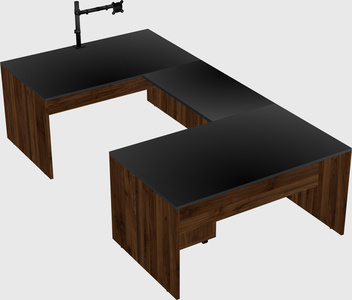 U-shaped desk