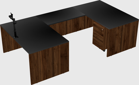 U-shaped desk