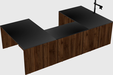 U-shaped desk