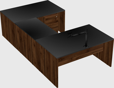 U-shaped desk