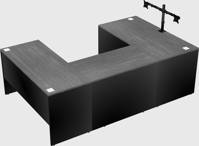 U-shaped desk