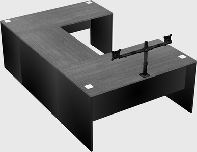 U-shaped desk