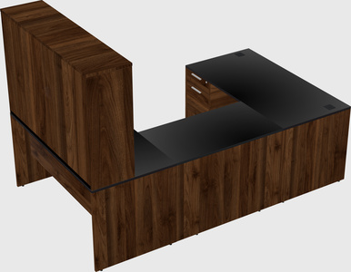 U-shaped desk