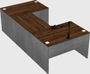 U-shaped desk