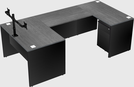 U-shaped desk