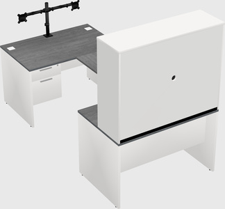 U-shaped desk