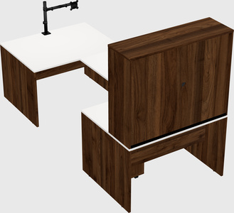 U-shaped desk