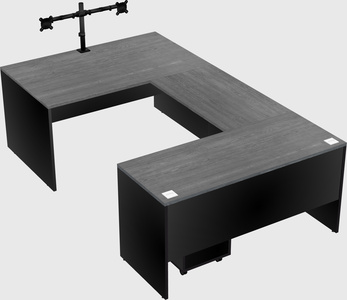 U-shaped desk
