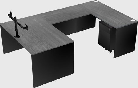 U-shaped desk