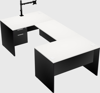 U-shaped desk