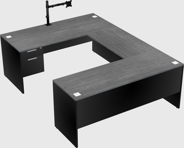 U-shaped desk