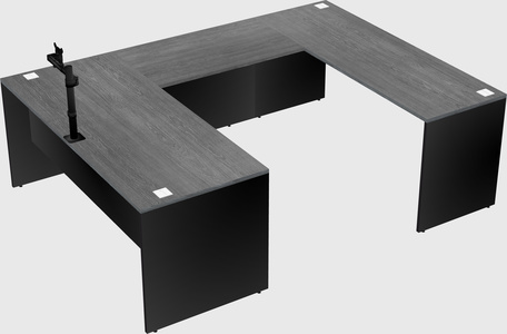U-shaped desk