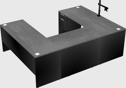 U-shaped desk