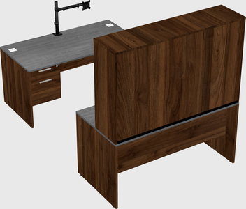 U-shaped desk