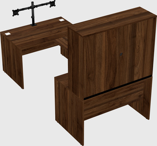 U-shaped desk