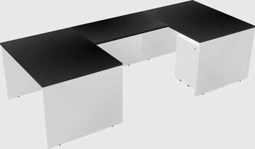 U-shaped desk