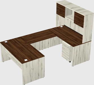 U-shaped desk