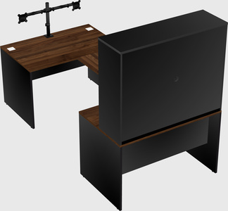 U-shaped desk