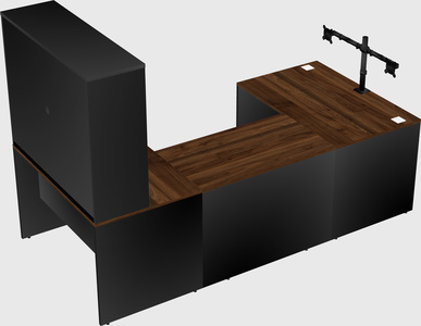 U-shaped desk