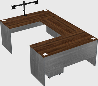 U-shaped desk
