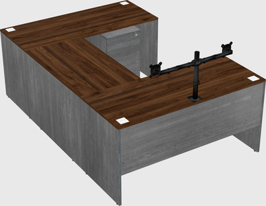 U-shaped desk