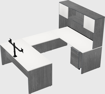 U-shaped desk