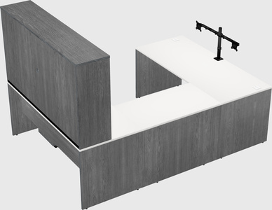 U-shaped desk