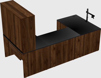 U-shaped desk