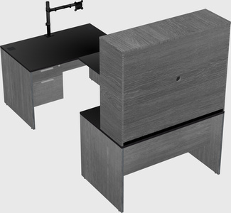 U-shaped desk