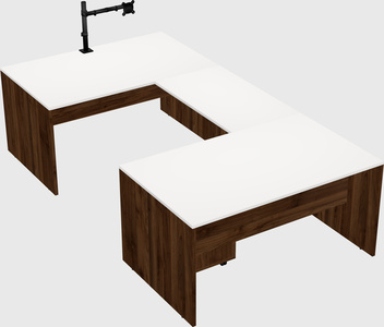 U-shaped desk