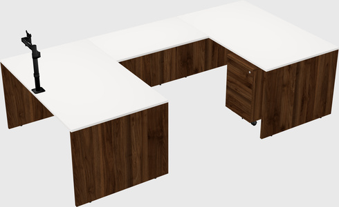 U-shaped desk