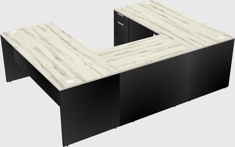 U-shaped desk