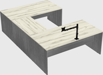 U-shaped desk