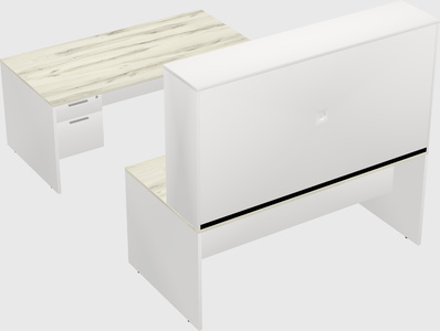 U-shaped desk