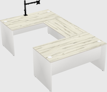 U-shaped desk