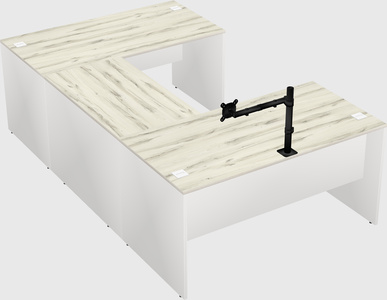 U-shaped desk
