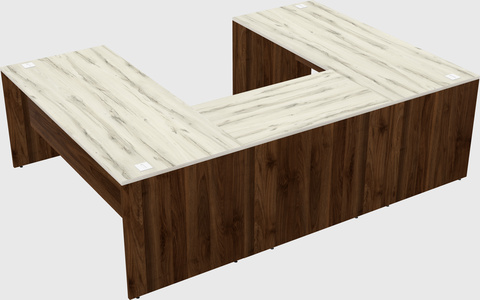 U-shaped desk