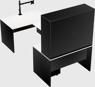 U-shaped desk