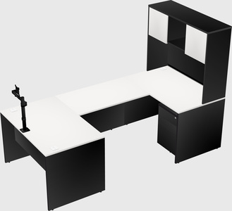 U-shaped desk
